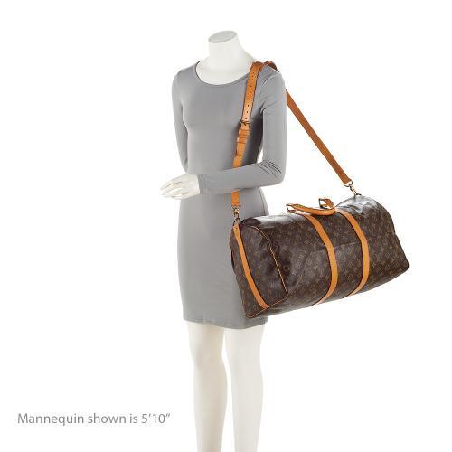 Louis Vuitton Vintage Monogram Canvas Keepall Bandouliere 50 Duffle Bag (SHF-3GGL8o) - Image 4