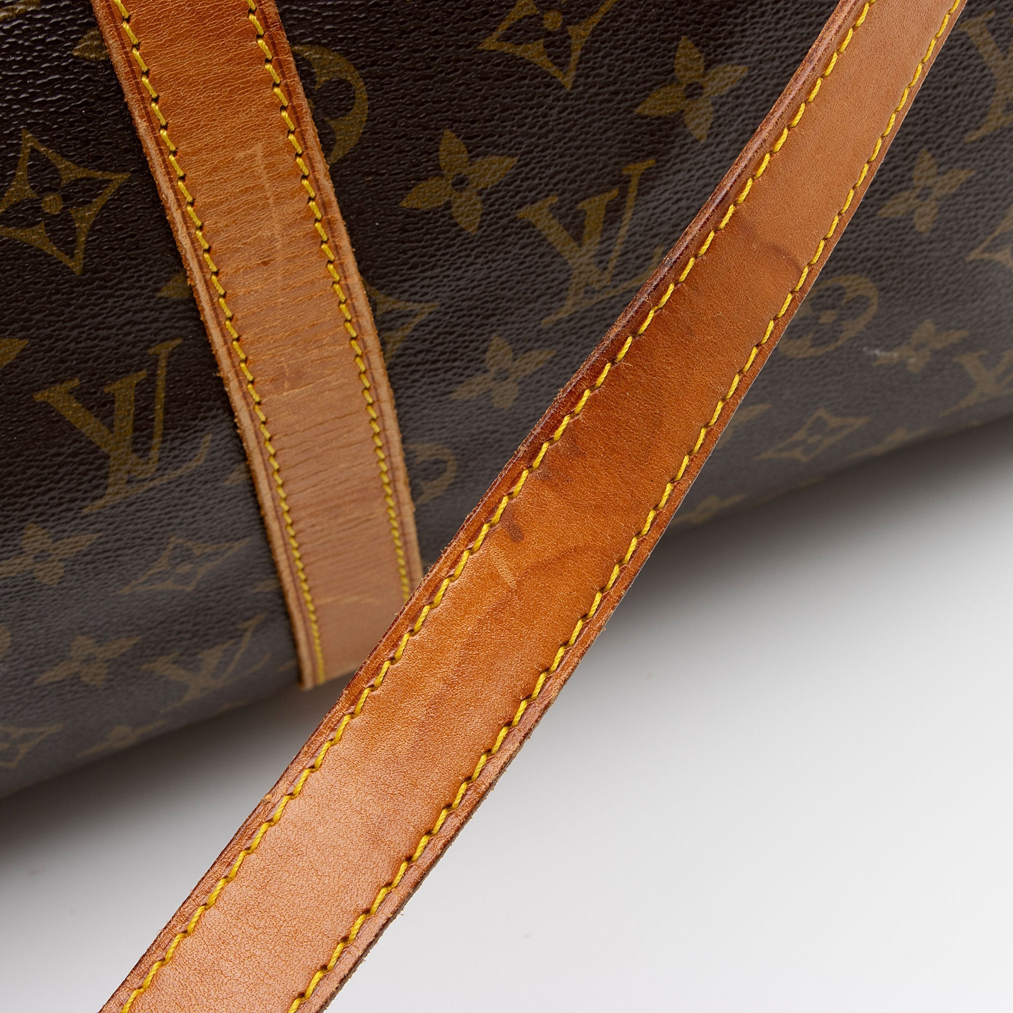 Louis Vuitton Vintage Monogram Canvas Keepall Bandouliere 50 Duffle Bag (SHF-MsNrAx) - Image 18