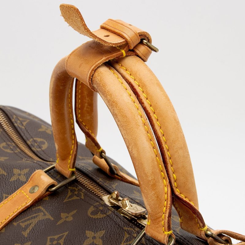 Louis Vuitton Vintage Monogram Canvas Keepall Bandouliere 50 Duffle Bag (SHF-MsNrAx) - Image 15
