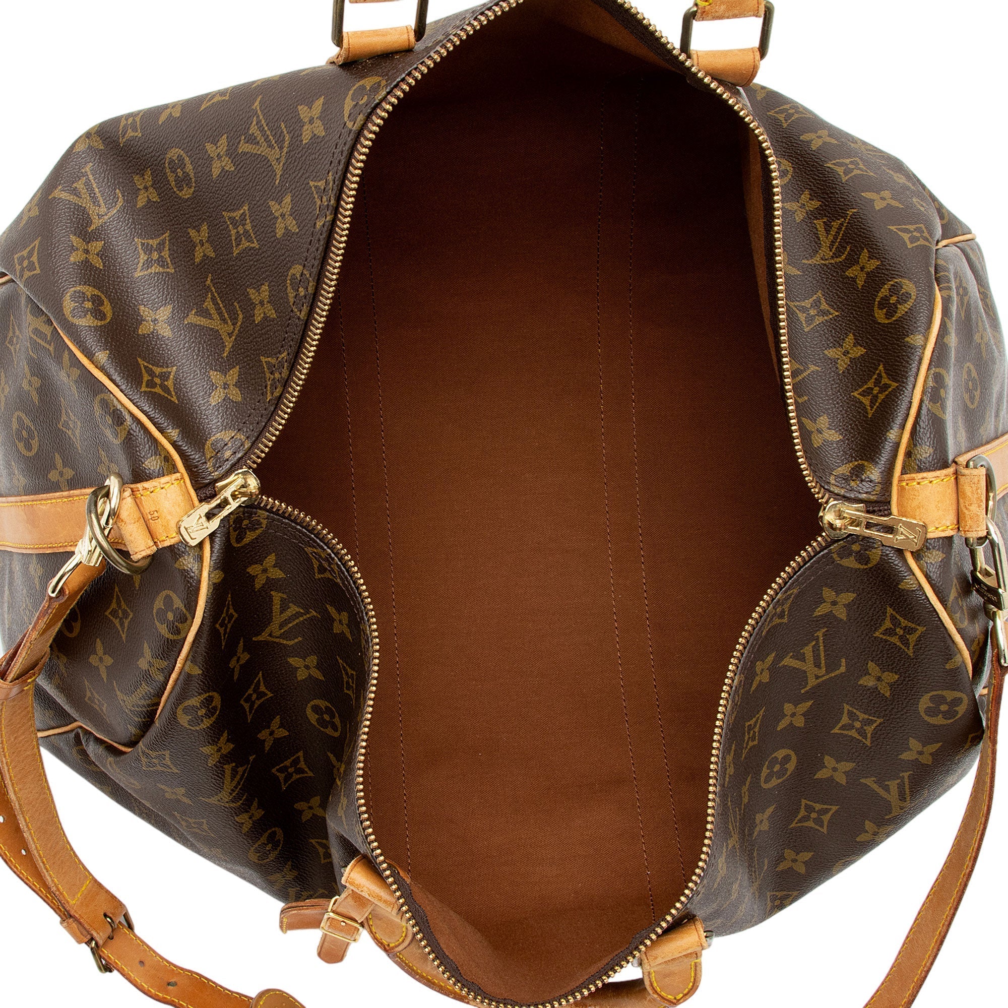 Louis Vuitton Vintage Monogram Canvas Keepall Bandouliere 50 Duffle Bag (SHF-MsNrAx) - Image 6