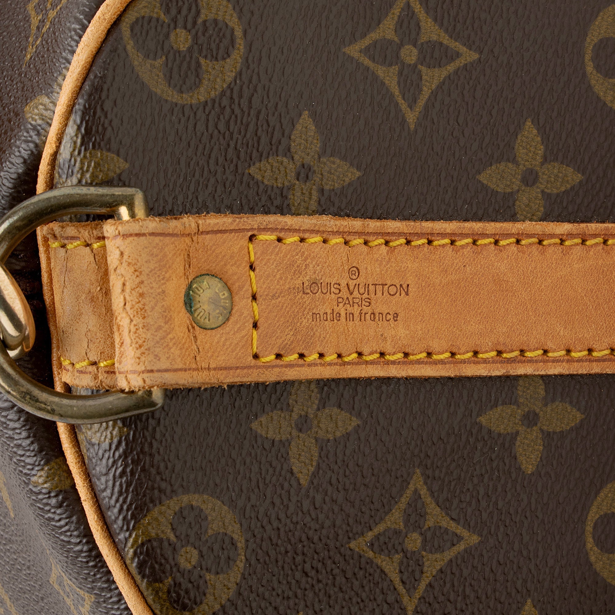 Louis Vuitton Vintage Monogram Canvas Keepall Bandouliere 50 Duffle Bag (SHF-MsNrAx) - Image 7