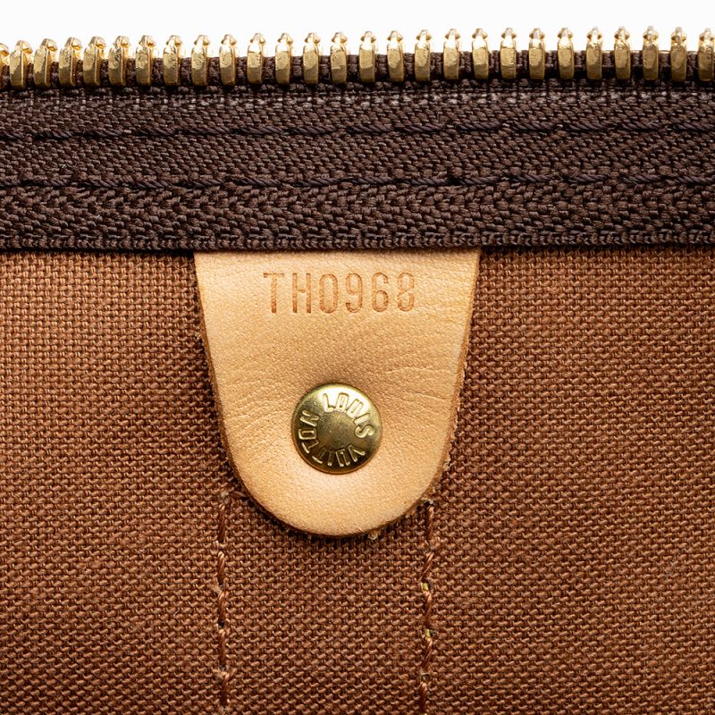 Louis Vuitton Vintage Monogram Canvas Keepall Bandouliere 55 Duffel Bag (SHF-16864) - Image 4