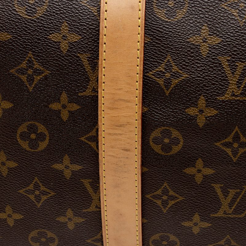Louis Vuitton Vintage Monogram Canvas Keepall Bandouliere 55 Duffel Bag (SHF-16864) - Image 17
