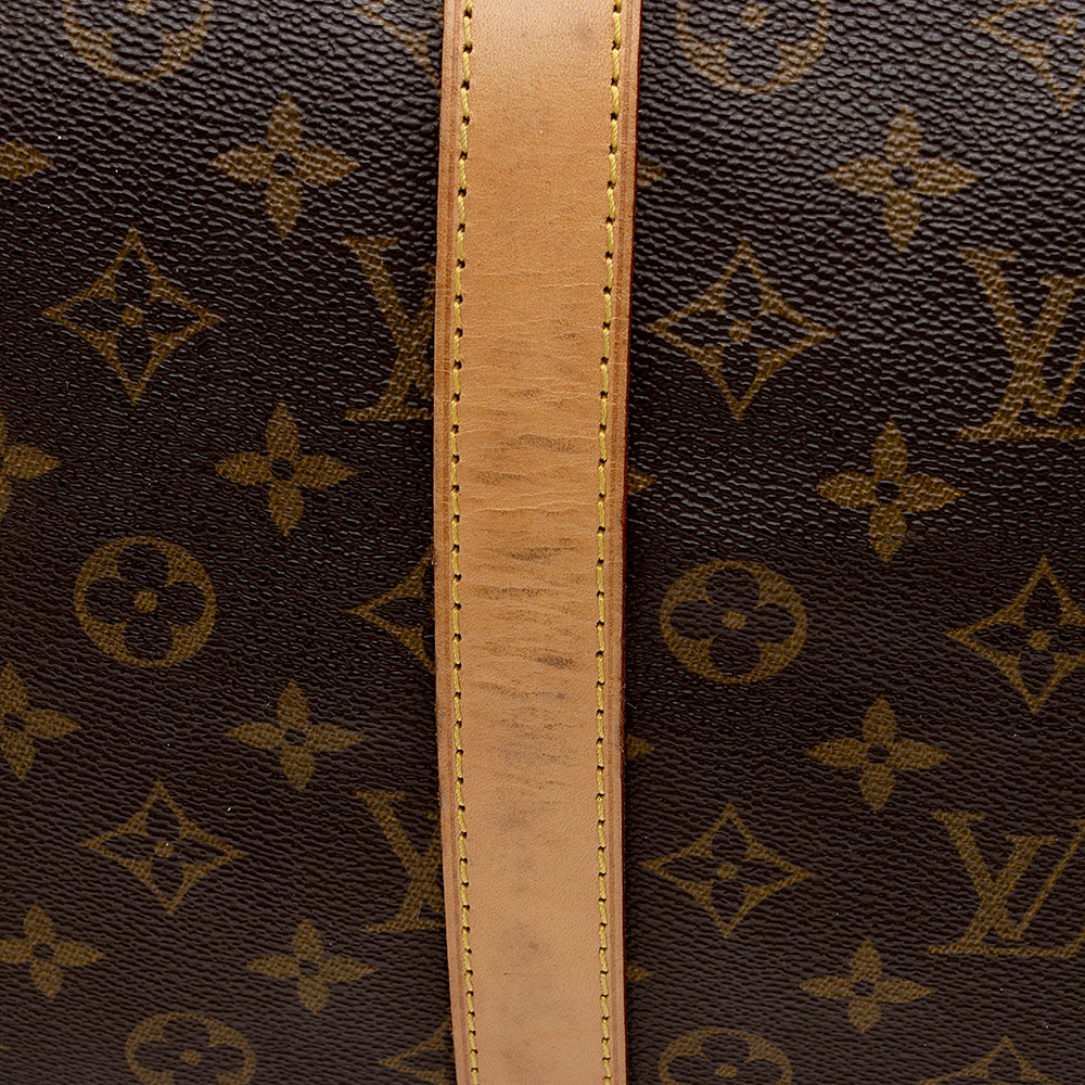 Louis Vuitton Vintage Monogram Canvas Keepall Bandouliere 55 Duffel Bag (SHF-16864) - Image 17