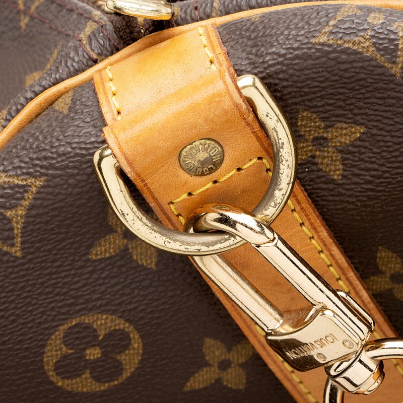 Louis Vuitton Vintage Monogram Canvas Keepall Bandouliere 55 Duffel Bag (SHF-16864) - Image 8
