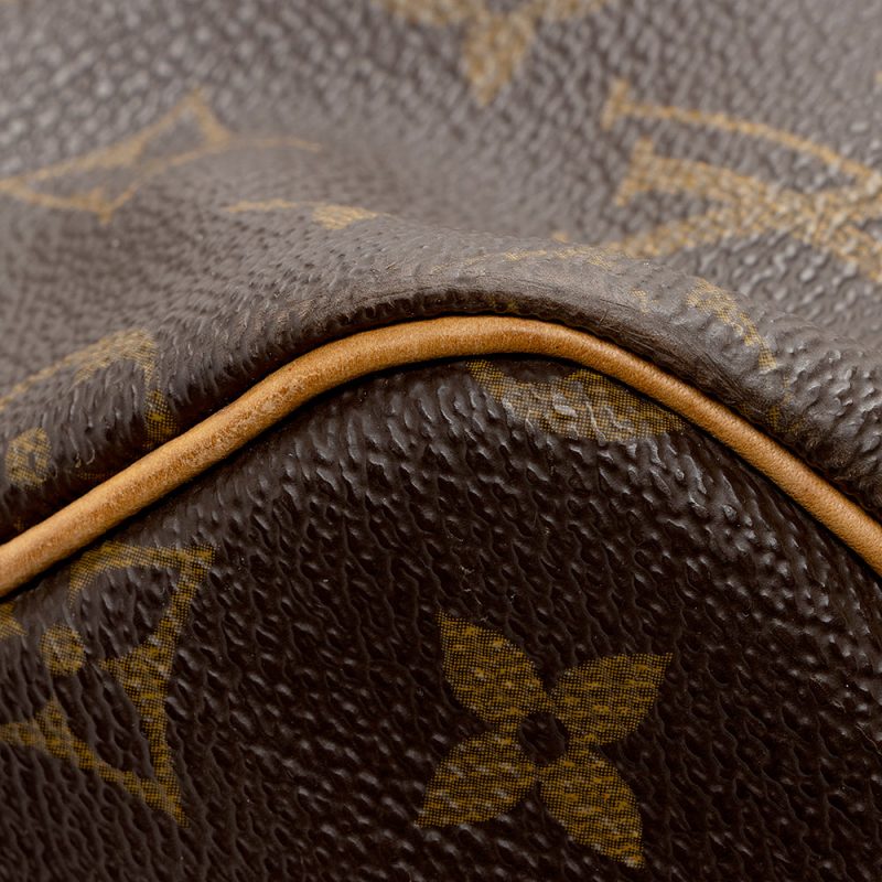 Louis Vuitton Vintage Monogram Canvas Keepall Bandouliere 55 Duffel Bag (SHF-16864) - Image 9