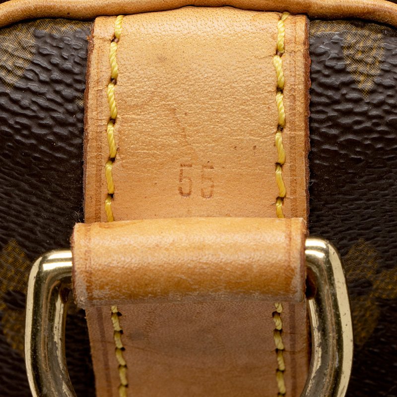 Louis Vuitton Vintage Monogram Canvas Keepall Bandouliere 55 Duffel Bag (SHF-16864) - Image 10