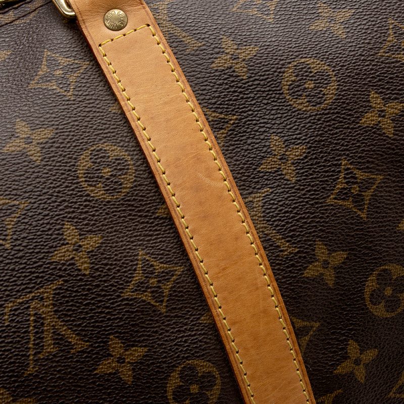 Louis Vuitton Vintage Monogram Canvas Keepall Bandouliere 55 Duffel Bag (SHF-16864) - Image 14