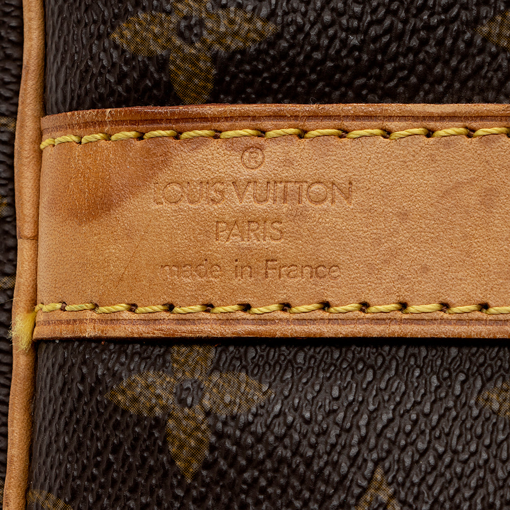 Louis Vuitton Vintage Monogram Canvas Keepall Bandouliere 55 Duffel Bag (SHF-16864) - Image 6