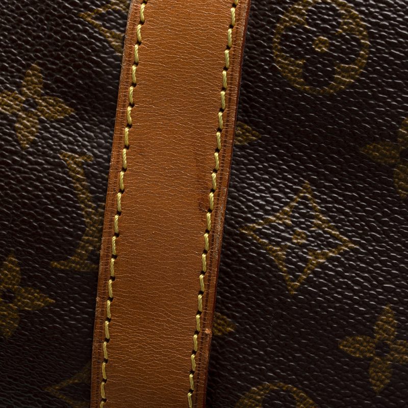 Louis Vuitton Vintage Monogram Canvas Keepall Bandouliere 55 Duffel Bag (SHF-21498) - Image 18