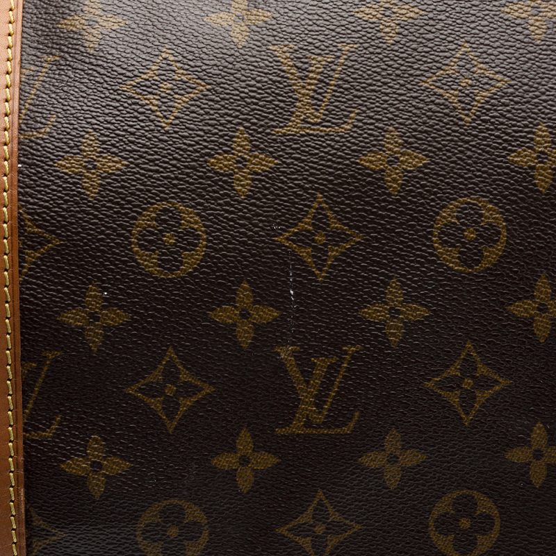 Louis Vuitton Vintage Monogram Canvas Keepall Bandouliere 55 Duffel Bag (SHF-21498) - Image 17
