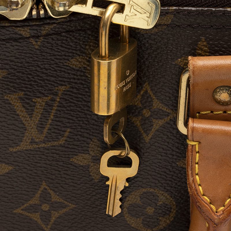 Louis Vuitton Vintage Monogram Canvas Keepall Bandouliere 55 Duffel Bag (SHF-21498) - Image 11