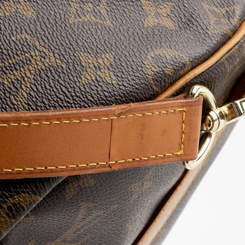 Louis Vuitton Vintage Monogram Canvas Keepall Bandouliere 55 Duffel Bag (SHF-21498) - Image 13