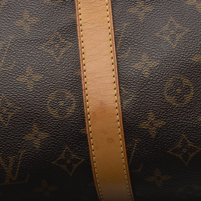 Louis Vuitton Vintage Monogram Canvas Keepall Bandouliere 55 Duffle Bag (SHF-22479) - Image 19
