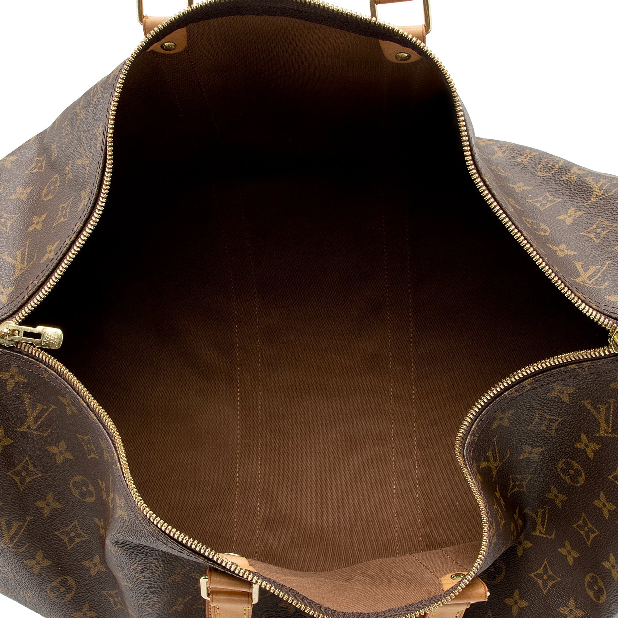 Louis Vuitton Vintage Monogram Canvas Keepall Bandouliere 55 Duffle Bag (SHF-22479) - Image 6