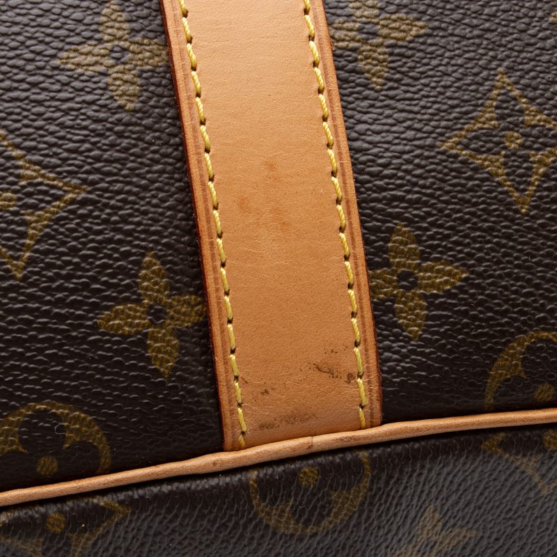 Louis Vuitton Vintage Monogram Canvas Keepall Bandouliere 55 Duffle Bag (SHF-PQTyV5) - Image 11