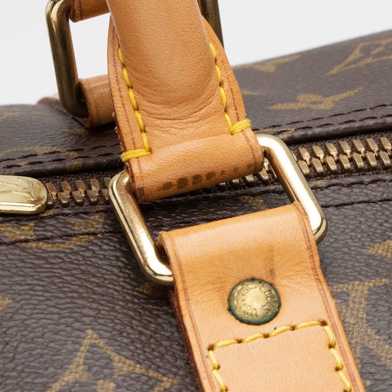 Louis Vuitton Vintage Monogram Canvas Keepall Bandouliere 55 Duffle Bag (SHF-PQTyV5) - Image 14
