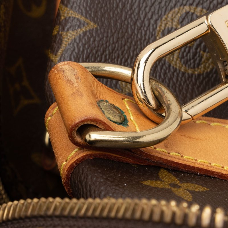 Louis Vuitton Vintage Monogram Canvas Keepall Bandouliere 55 Duffle Bag (SHF-PQTyV5) - Image 18