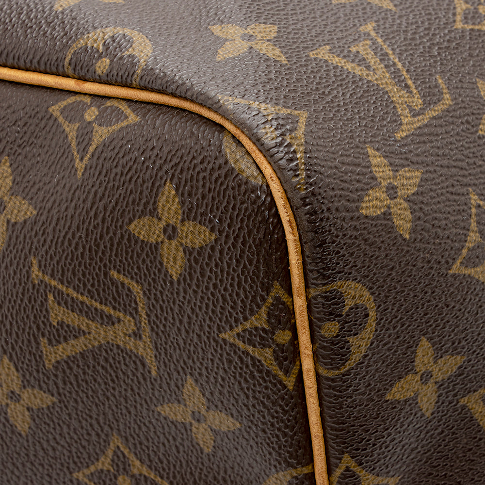 Louis Vuitton Vintage Monogram Canvas Keepall Bandouliere 55 Duffle Bag (SHF-21161) - Image 19