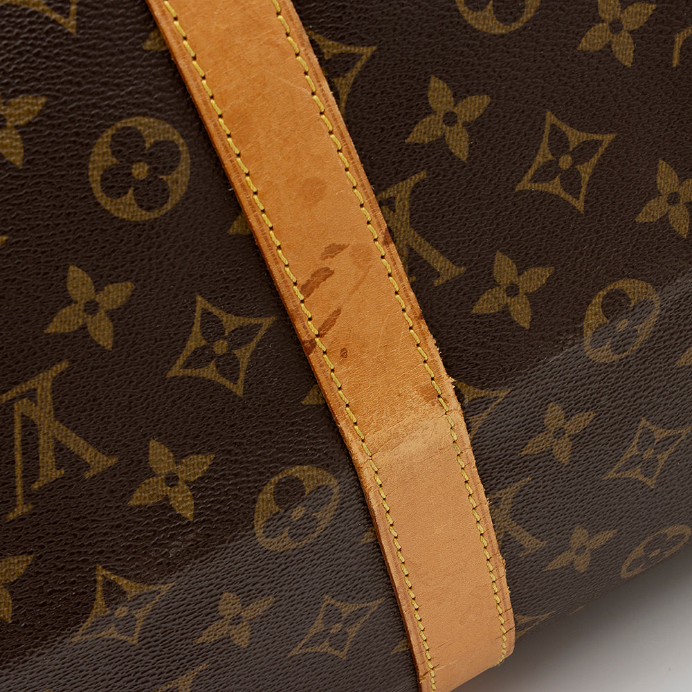 Louis Vuitton Vintage Monogram Canvas Keepall Bandouliere 55 Duffle Bag (SHF-21161) - Image 12