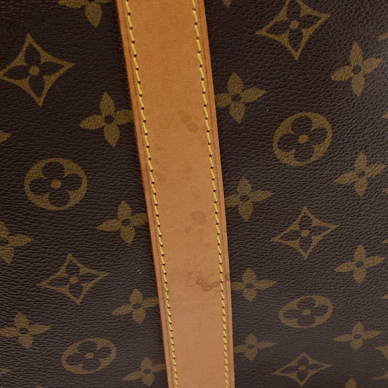 Louis Vuitton Vintage Monogram Canvas Keepall Bandouliere 55 Duffle Bag (SHF-21161) - Image 13