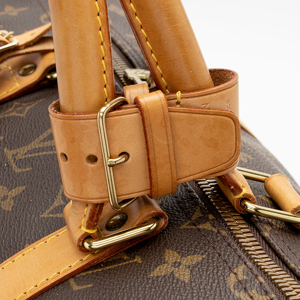 Louis Vuitton Vintage Monogram Canvas Keepall Bandouliere 55 Duffle Bag (SHF-21161) - Image 14