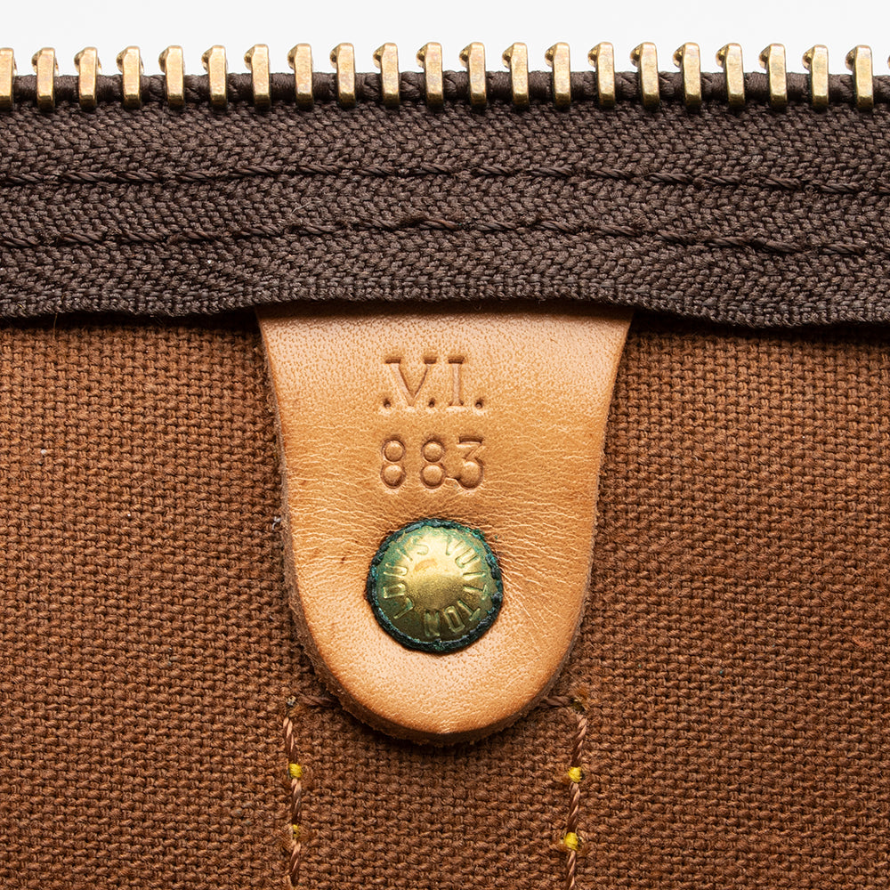 Louis Vuitton Vintage Monogram Canvas Keepall Bandouliere 60 Duffel Bag (SHF-16749) - Image 4