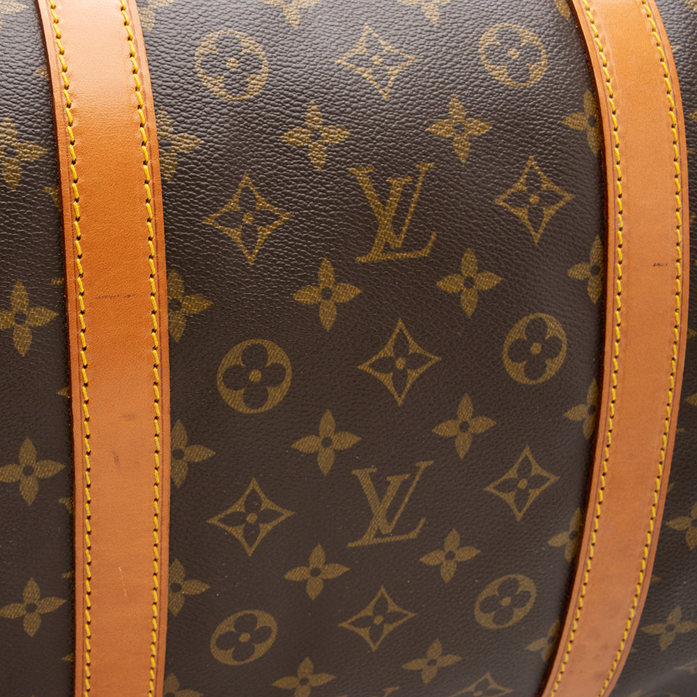 Louis Vuitton Vintage Monogram Canvas Keepall Bandouliere 60 Duffel Bag (SHF-16749) - Image 10