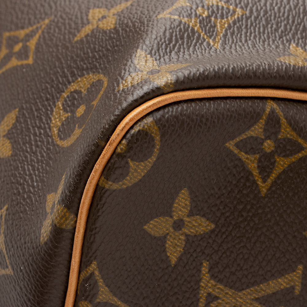 Louis Vuitton Vintage Monogram Canvas Keepall Bandouliere 60 Duffel Bag (SHF-16749) - Image 15