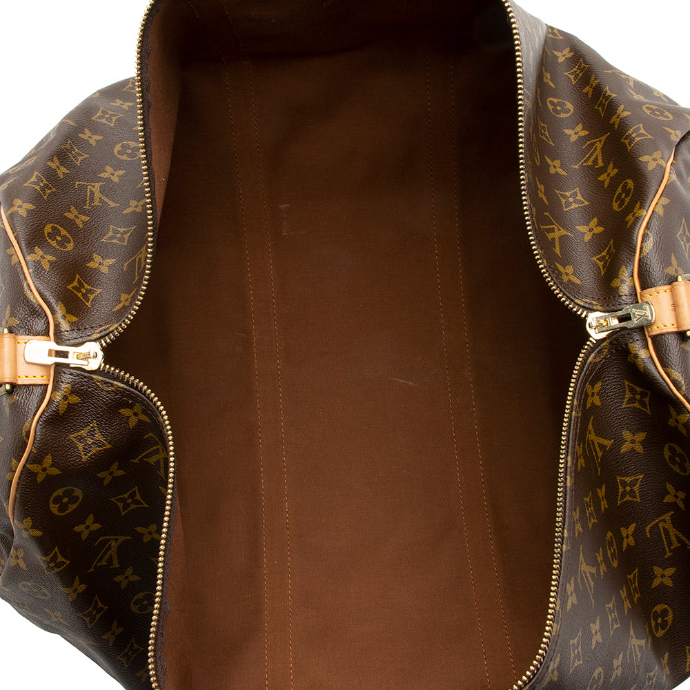 Louis Vuitton Vintage Monogram Canvas Keepall Bandouliere 60 Duffel Bag (SHF-16749) - Image 5