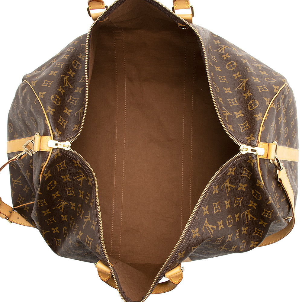Louis Vuitton Vintage Monogram Canvas Keepall Bandouliere 60 Duffel Bag (SHF-20338) - Image 5