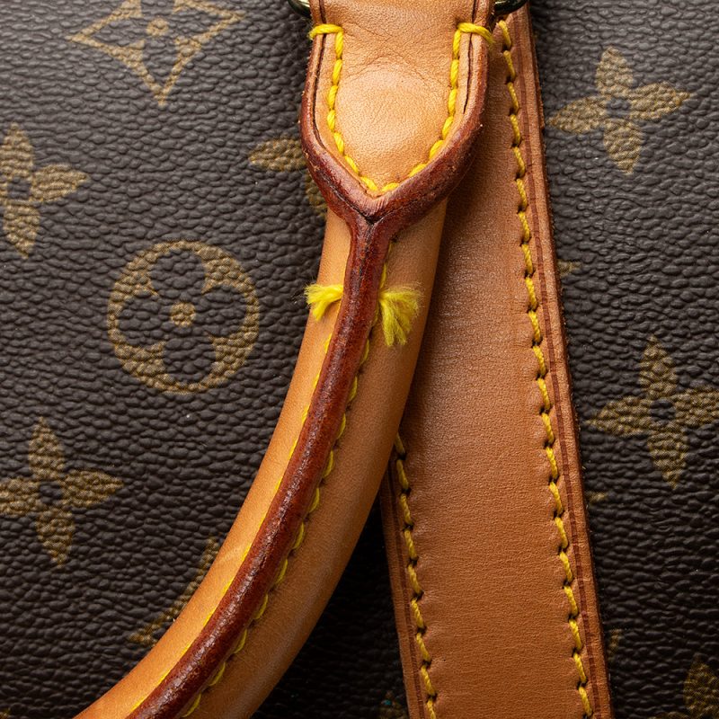 Louis Vuitton Vintage Monogram Canvas Keepall Bandouliere 60 Duffle Bag (SHF-20354) - Image 18