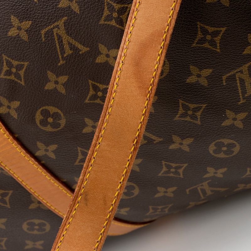Louis Vuitton Vintage Monogram Canvas Keepall Bandouliere 60 Duffle Bag (SHF-20354) - Image 17