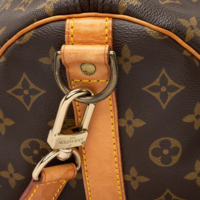 Louis Vuitton Vintage Monogram Canvas Keepall Bandouliere 60 Duffle Bag (SHF-20354) - Image 14