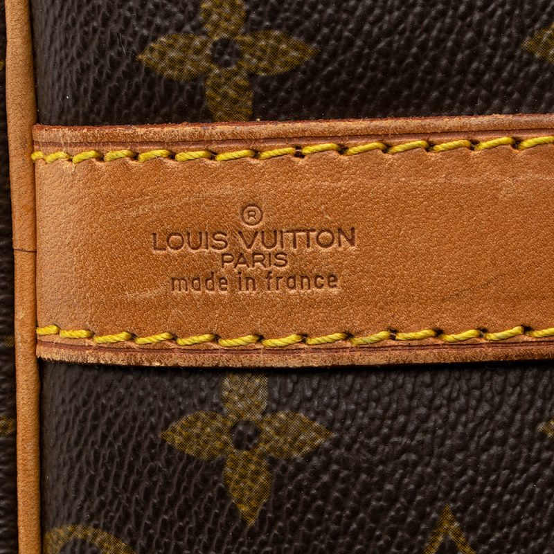 Louis Vuitton Vintage Monogram Canvas Keepall Bandouliere 60 Duffle Bag (SHF-20354) - Image 6