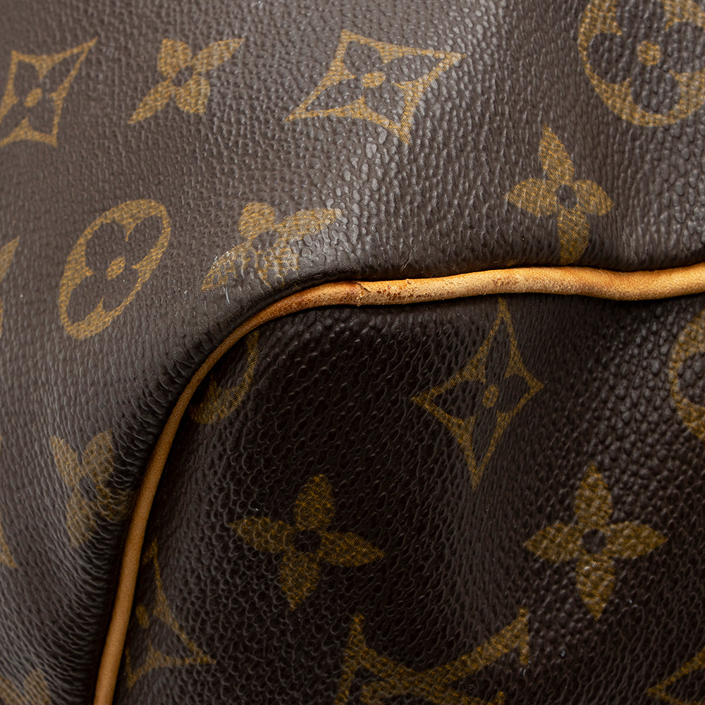 Louis Vuitton Vintage Monogram Canvas Keepall Bandouliere 60 Duffel Bag (SHF-20358) - Image 10