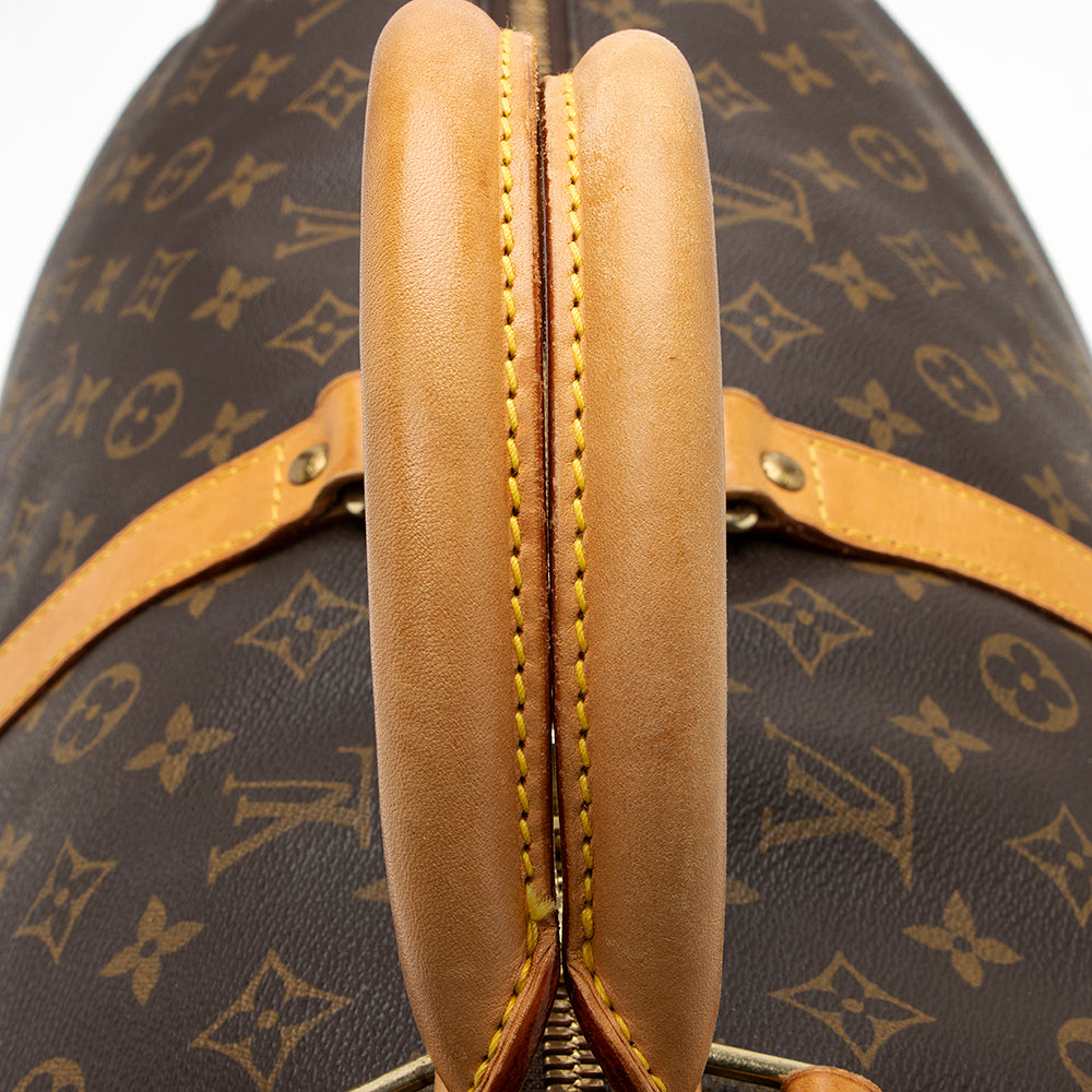 Louis Vuitton Vintage Monogram Canvas Keepall Bandouliere 60 Duffel Bag (SHF-20358) - Image 15