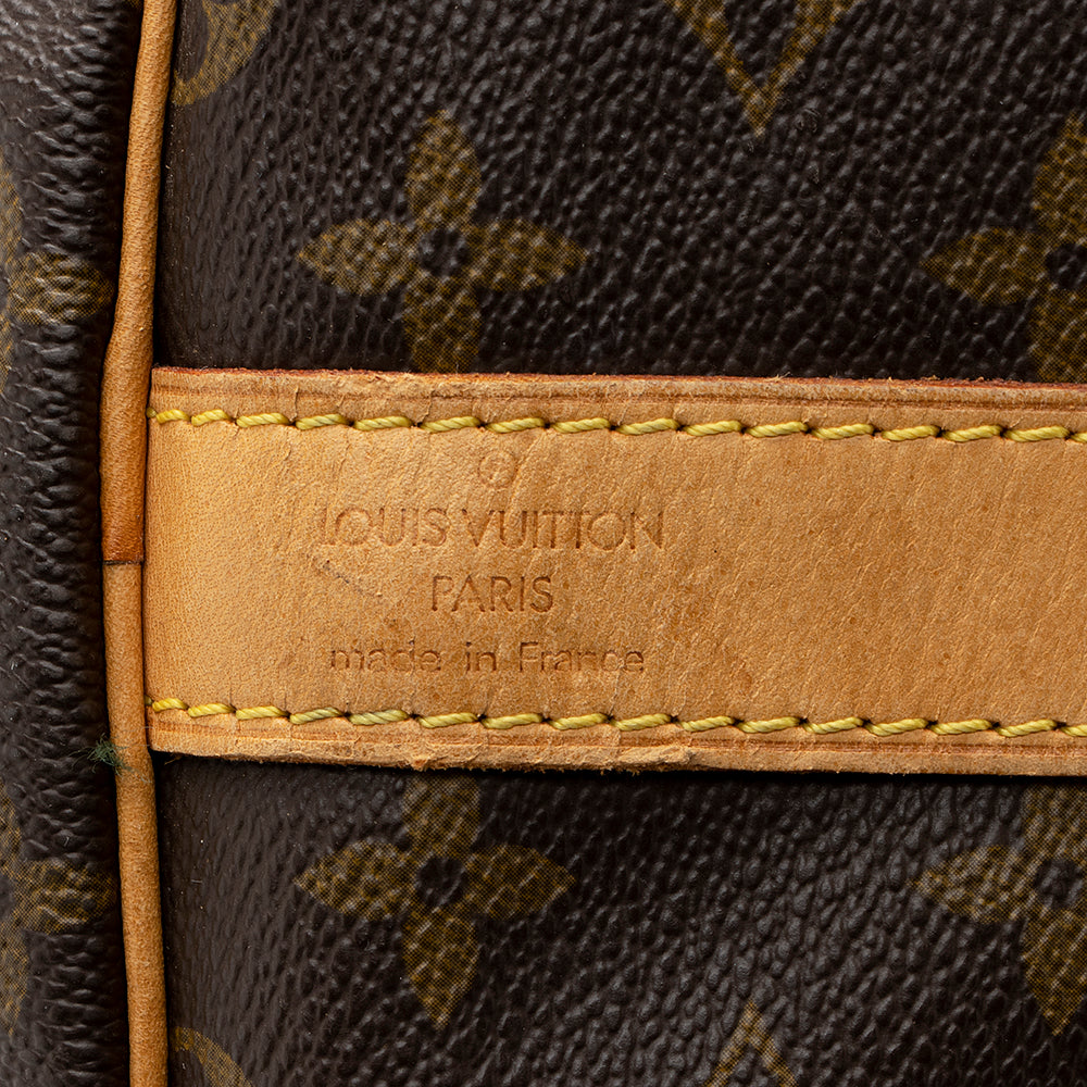 Louis Vuitton Vintage Monogram Canvas Keepall Bandouliere 60 Duffel Bag (SHF-20358) - Image 6