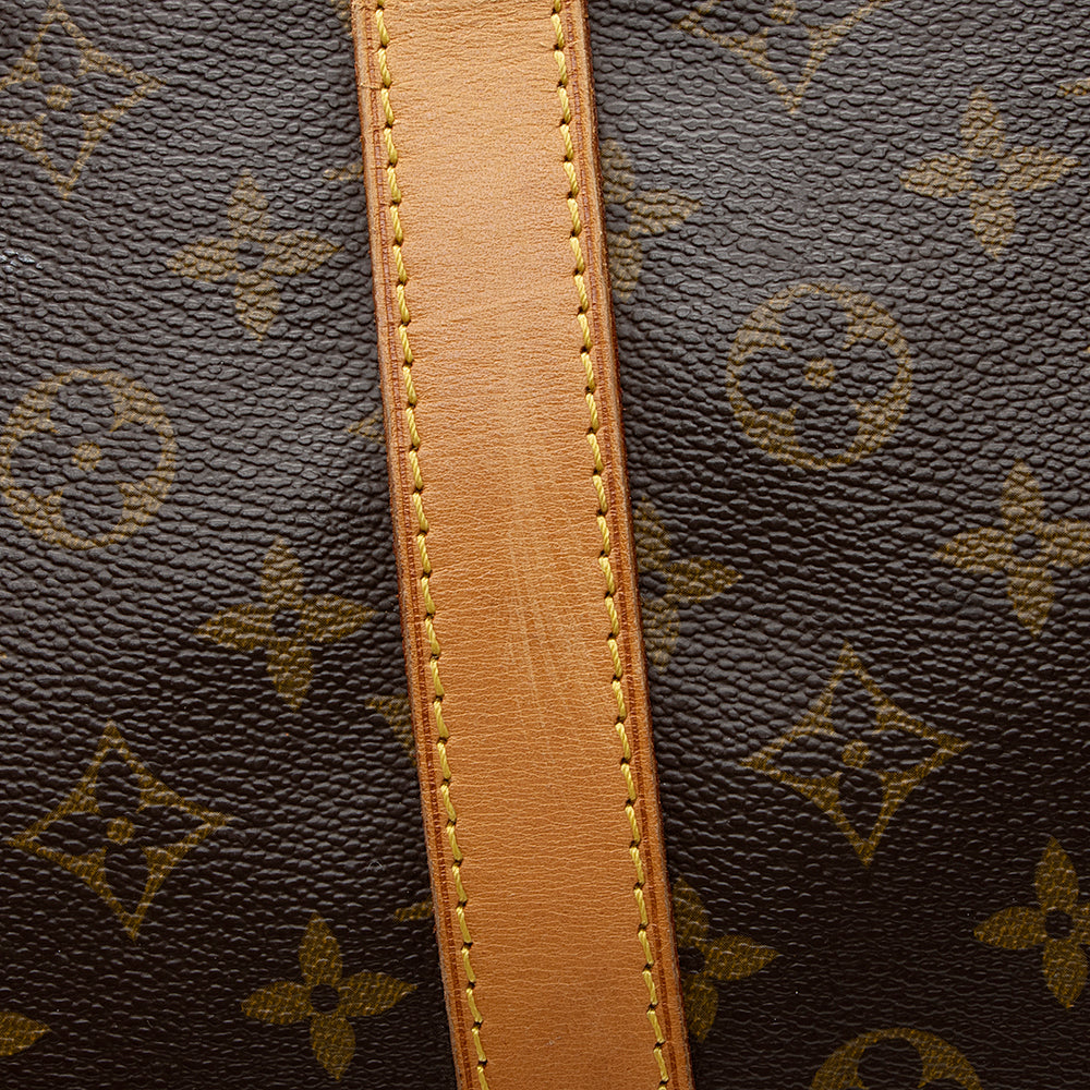 Louis Vuitton Vintage Monogram Canvas Keepall Bandouliere 60 Duffel Bag (SHF-21276) - Image 19