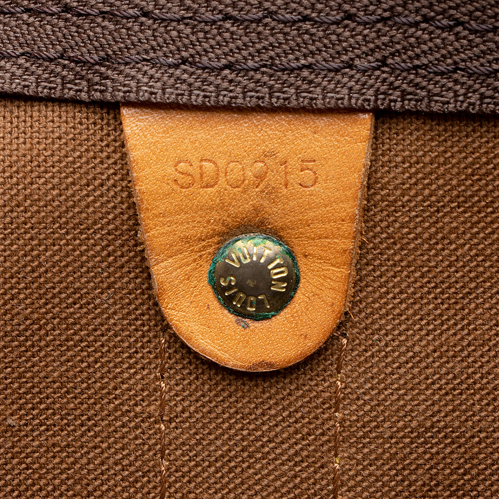 Louis Vuitton Vintage Monogram Canvas Keepall Bandouliere 60 Duffel Bag (SHF-21276) - Image 4