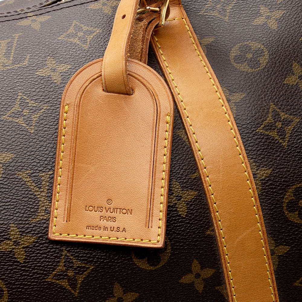 Louis Vuitton Vintage Monogram Canvas Keepall Bandouliere 60 Duffel Bag (SHF-21276) - Image 17