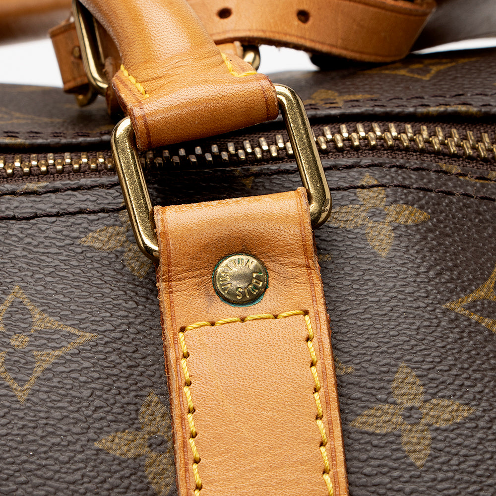 Louis Vuitton Vintage Monogram Canvas Keepall Bandouliere 60 Duffel Bag (SHF-21276) - Image 9