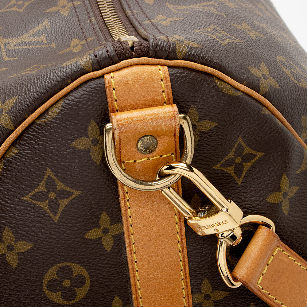 Louis Vuitton Vintage Monogram Canvas Keepall Bandouliere 60 Duffel Bag (SHF-21276) - Image 14