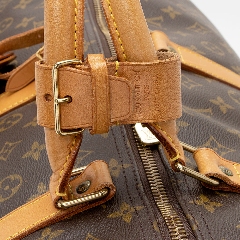 Louis Vuitton Vintage Monogram Canvas Keepall Bandouliere 60 Duffel Bag (SHF-21276) - Image 15