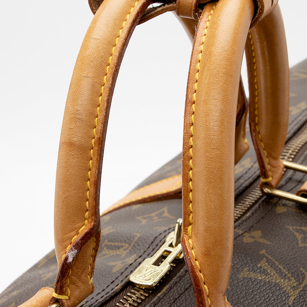 Louis Vuitton Vintage Monogram Canvas Keepall Bandouliere 60 Duffel Bag (SHF-21276) - Image 16