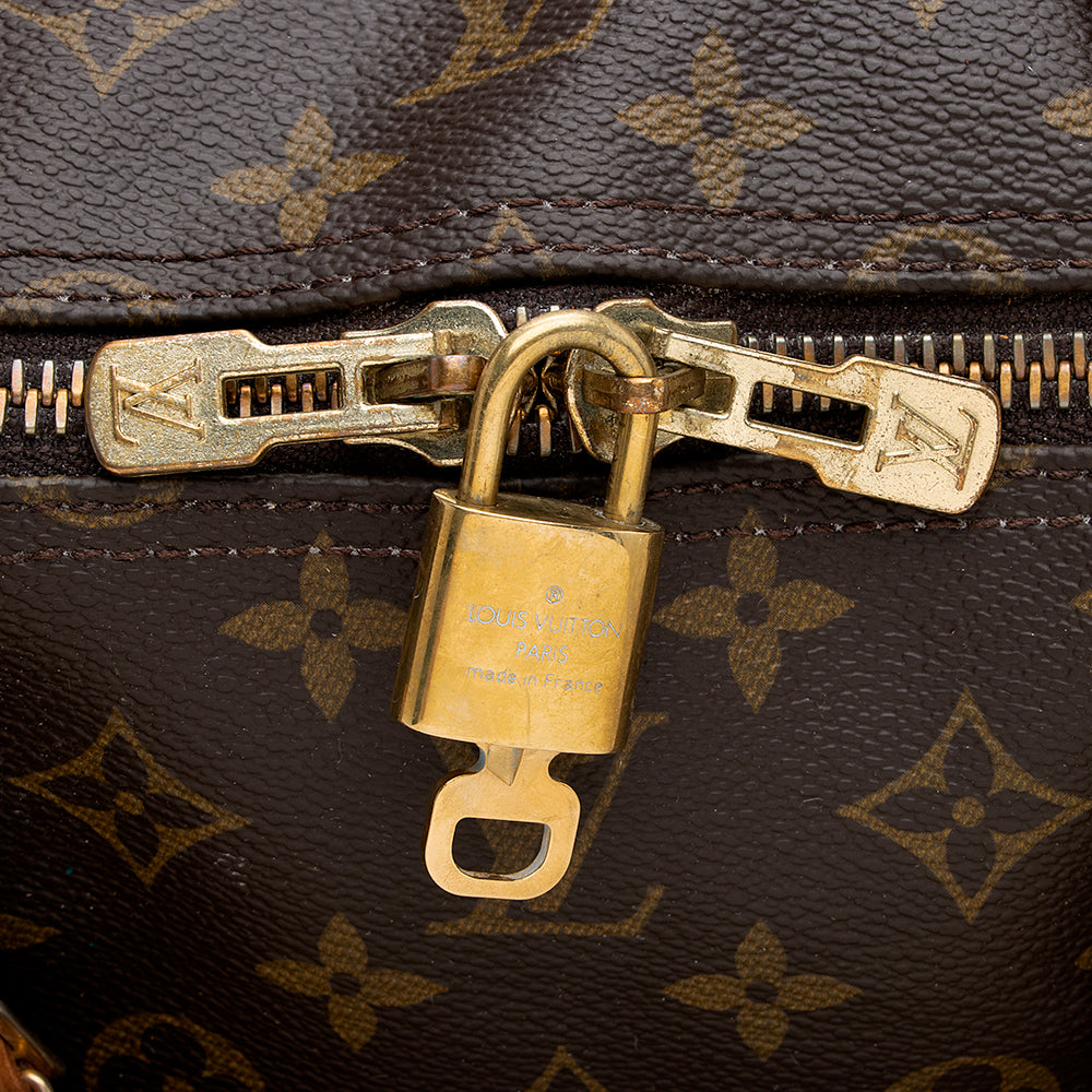 Louis Vuitton Vintage Monogram Canvas Keepall Bandouliere 60 Duffel Bag (SHF-21625) - Image 9