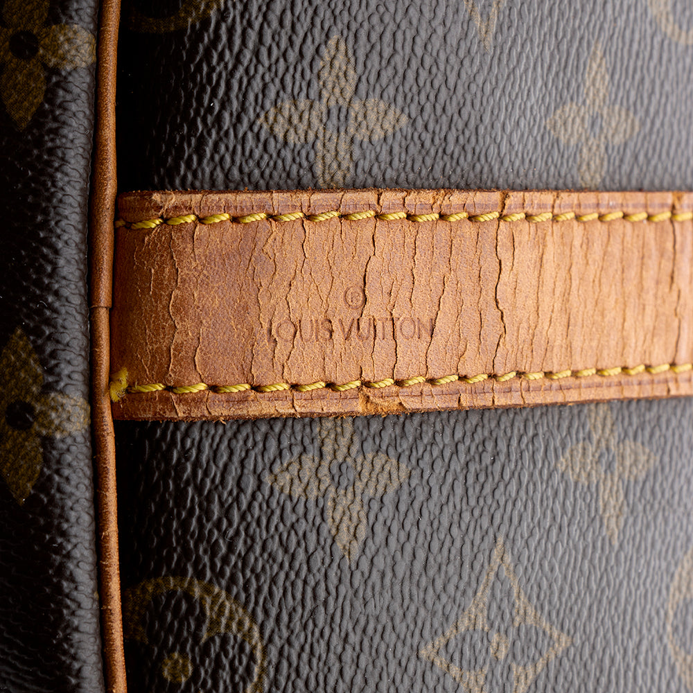 Louis Vuitton Vintage Monogram Canvas Keepall Bandouliere 60 Duffel Bag (SHF-21625) - Image 8