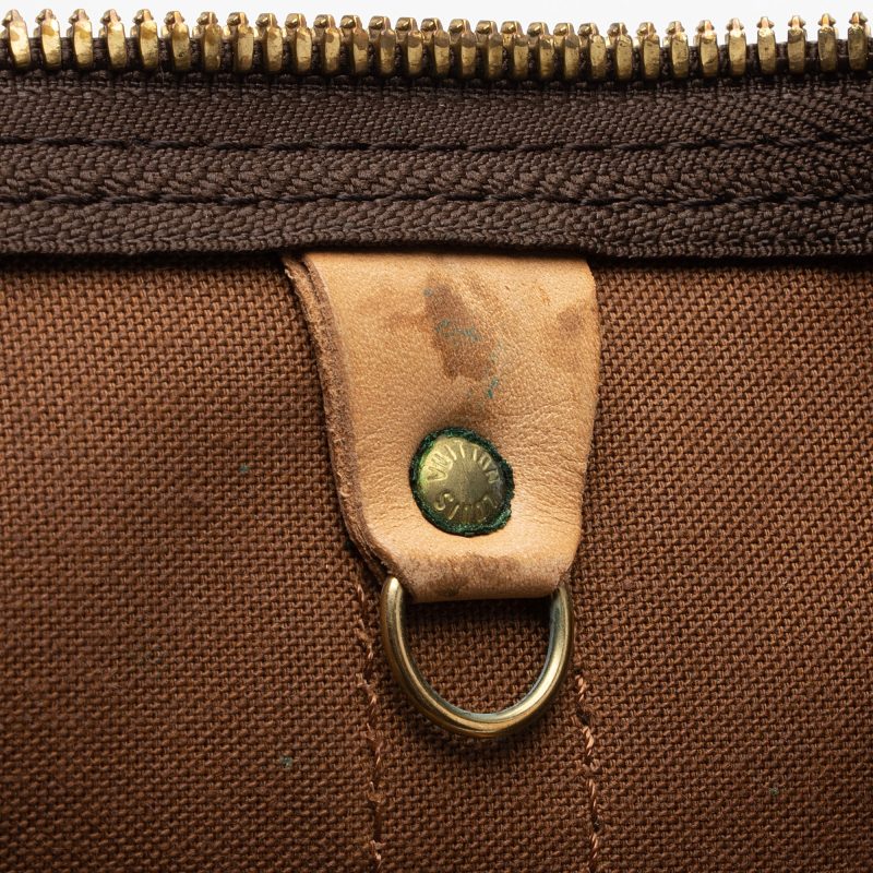 Louis Vuitton Vintage Monogram Canvas Keepall Bandouliere 60 Duffle Bag (SHF-05Mljd) - Image 11