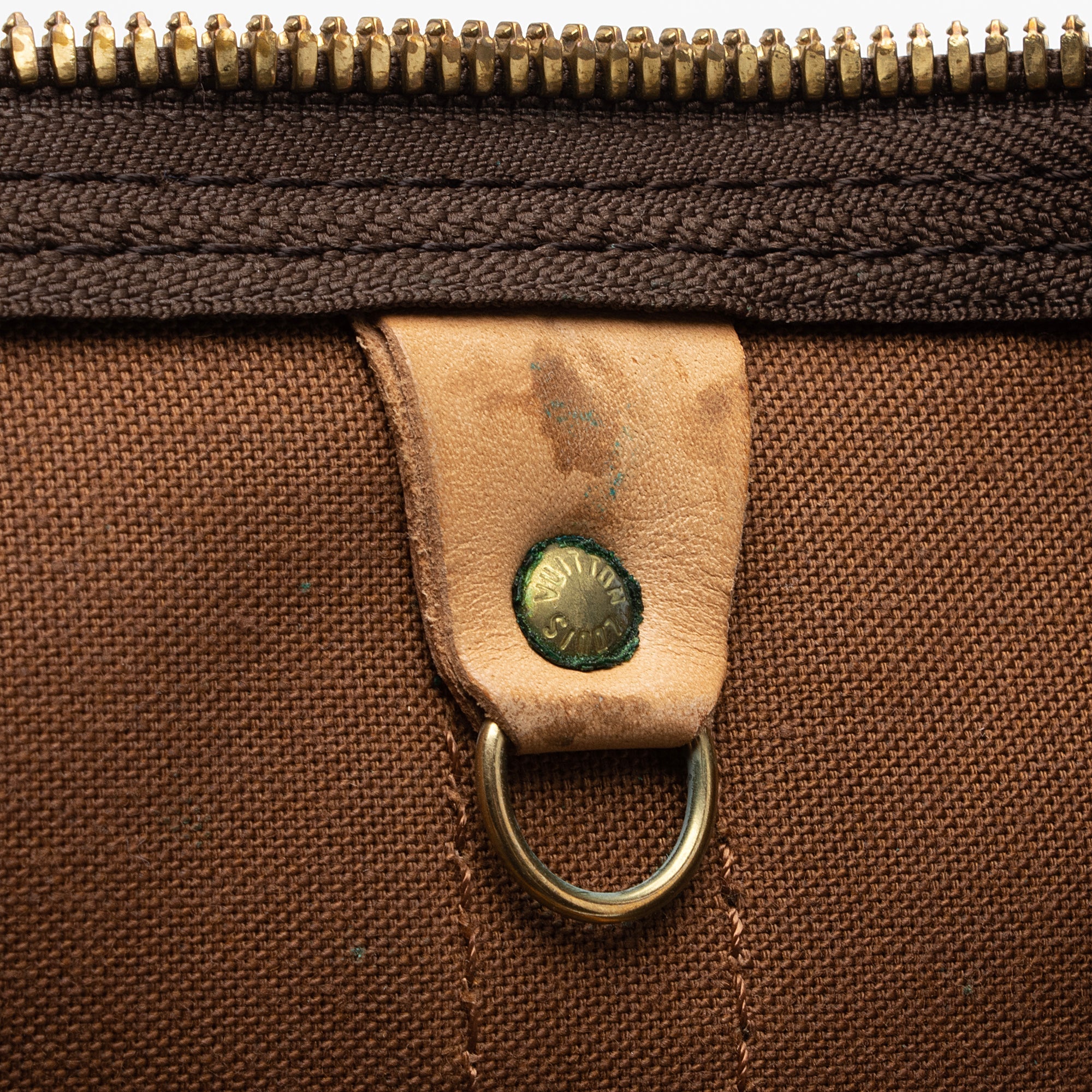 Louis Vuitton Vintage Monogram Canvas Keepall Bandouliere 60 Duffle Bag (SHF-05Mljd) - Image 11