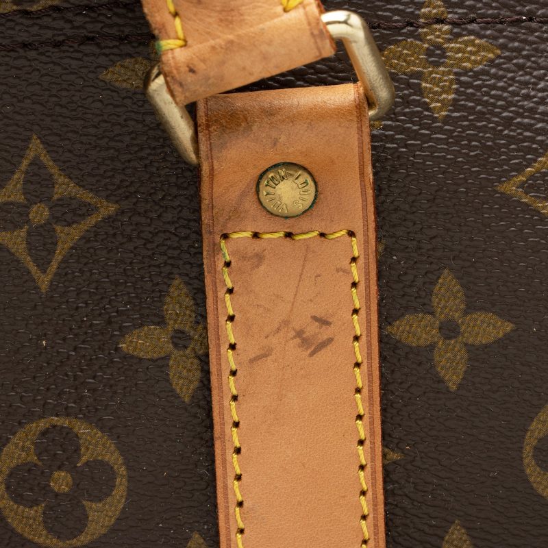 Louis Vuitton Vintage Monogram Canvas Keepall Bandouliere 60 Duffle Bag (SHF-05Mljd) - Image 12